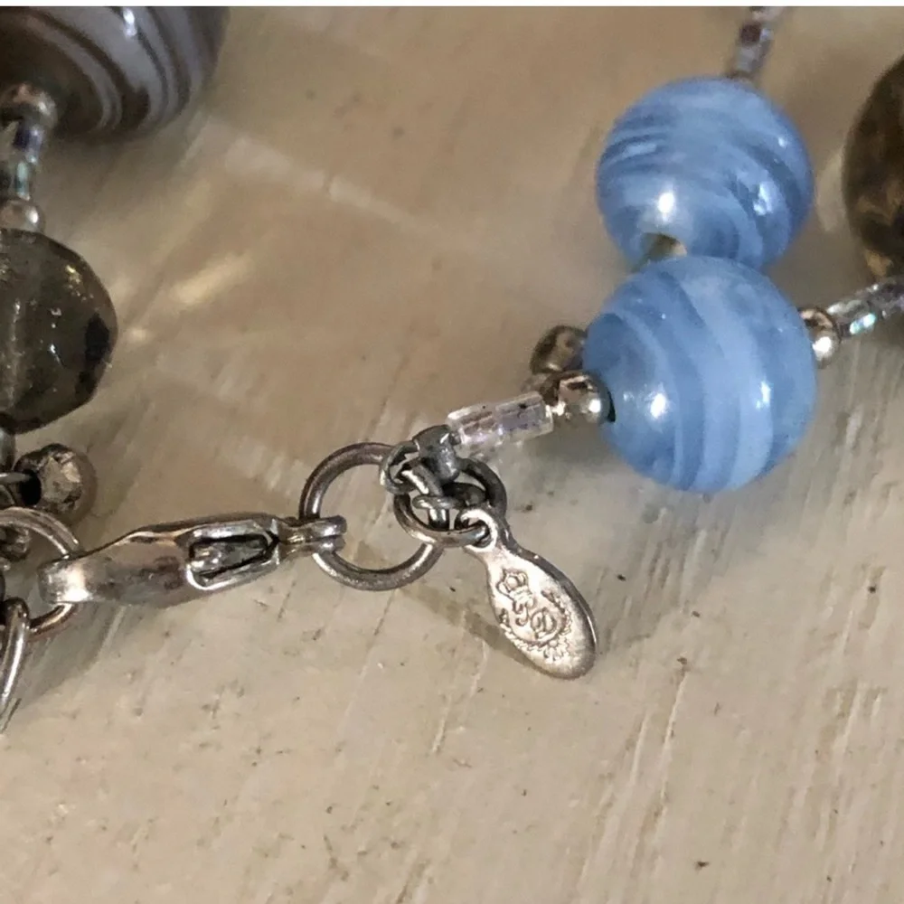 Blue Necklace, Bracelet & Earrings Set